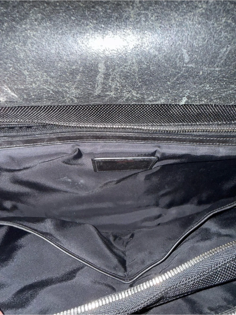 TUMI Briefcase Luggage Crossbody Black Multipocket Travel Bag